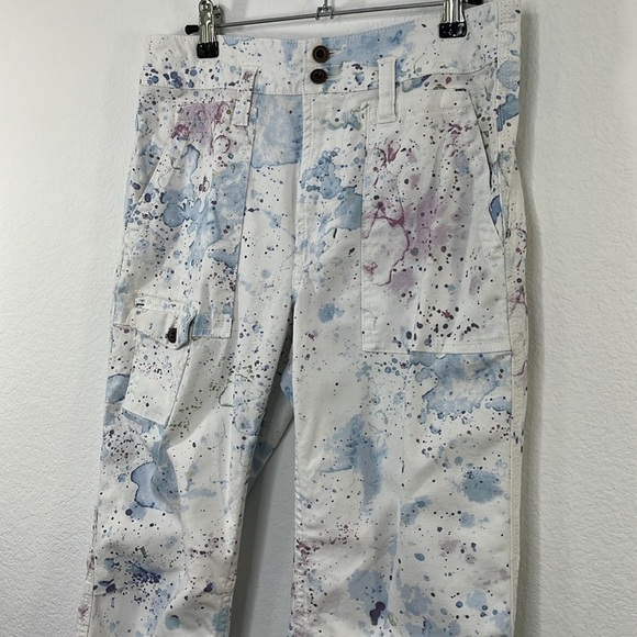 Anthropologie Wanderer Watercolor Cargo Pants size 27 - Picture 3 of 10